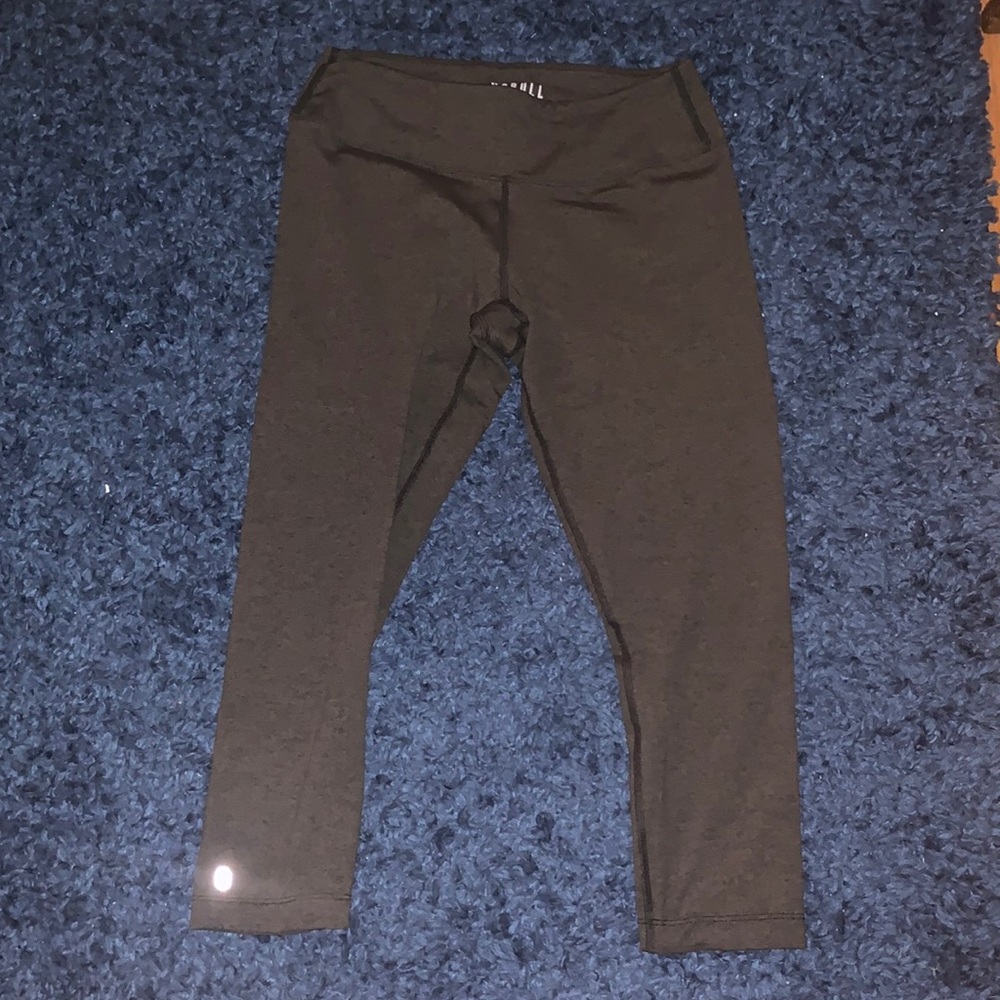Dark heather green no bull leggings size medium